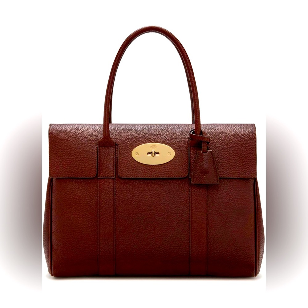 New Mulberry Bayswater Leather Tote in Oxblood